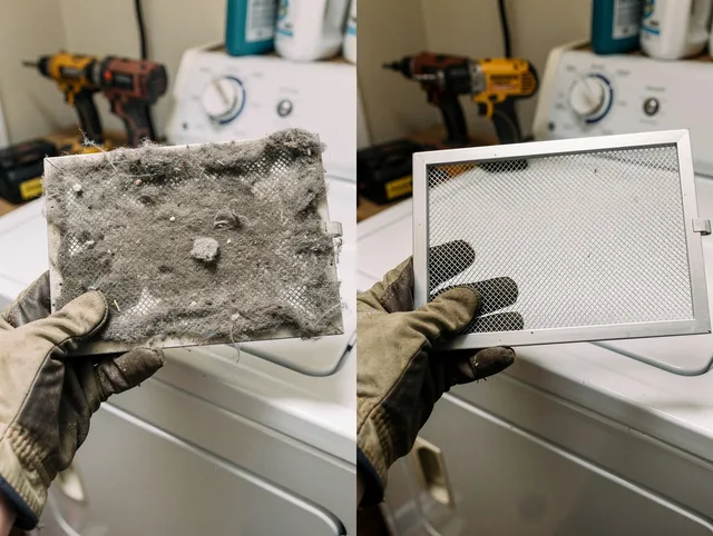 Professional lint trap cleaning by Maywood Dryer Vent Cleaning in Maywood