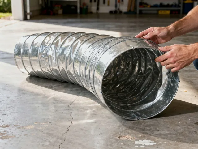 Maywood Dryer Vent Cleaning specialist using advanced equipment for thorough duct cleaning in Maywood