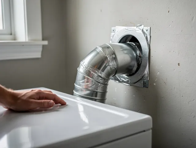 Maywood Dryer Vent Cleaning expert performing professional dryer vent repair and installation in Maywood