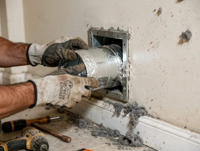 Professional dryer vent repair and installation by Maywood Dryer Vent Cleaning in Maywood