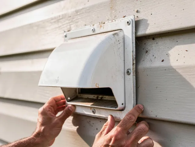 Maywood Dryer Vent Cleaning technician delivering thorough residential dryer vent cleaning service in Maywood